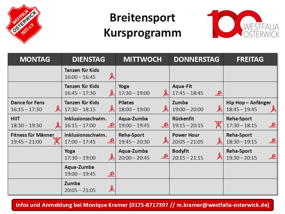 Kursplan Breitensport